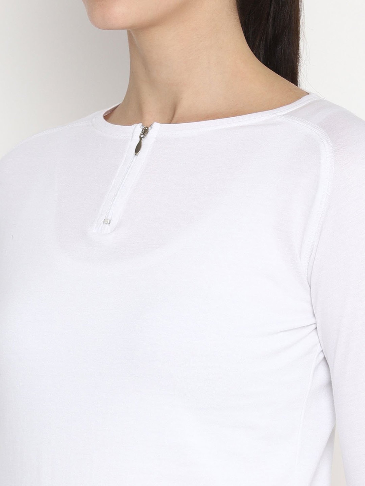 Appulse White Cotton Slim Fit T-Shirt