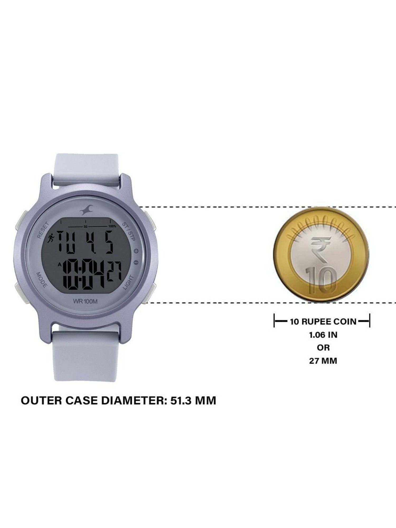 Fastrack NR68027PP04 Street Line Digital Watch for Women