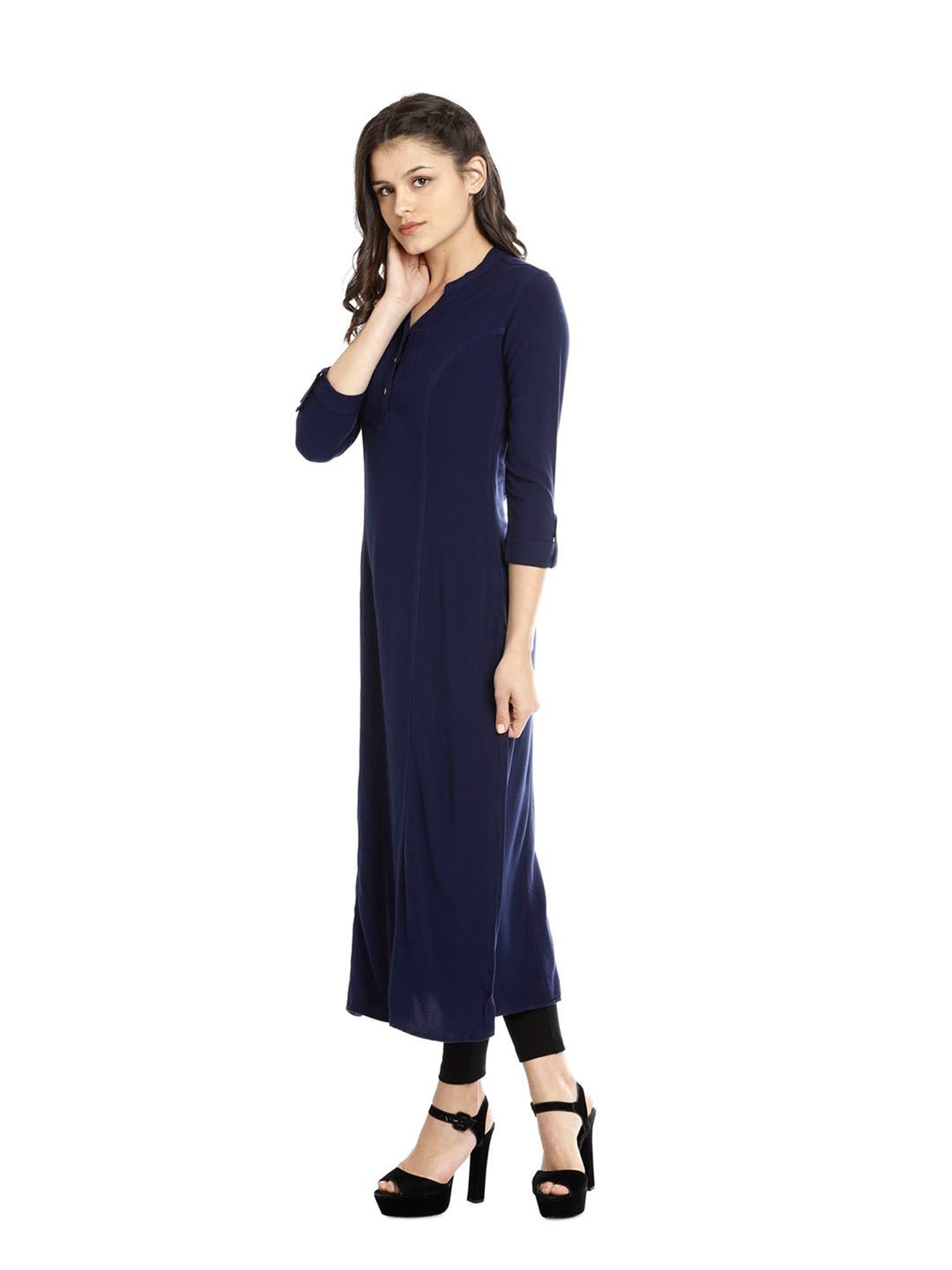 Identiti Blue A Line Kurta