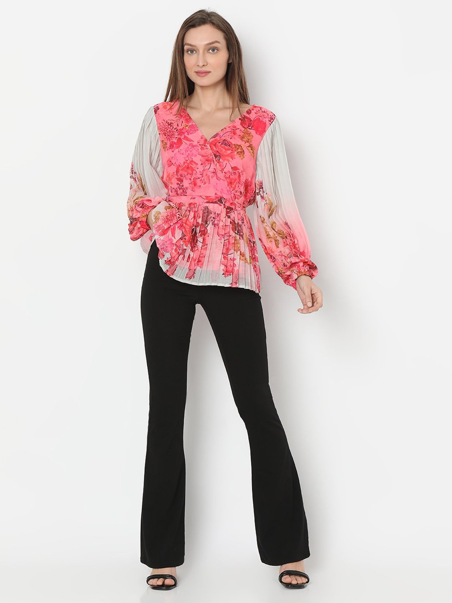 Vero Moda Pink Floral Print Top