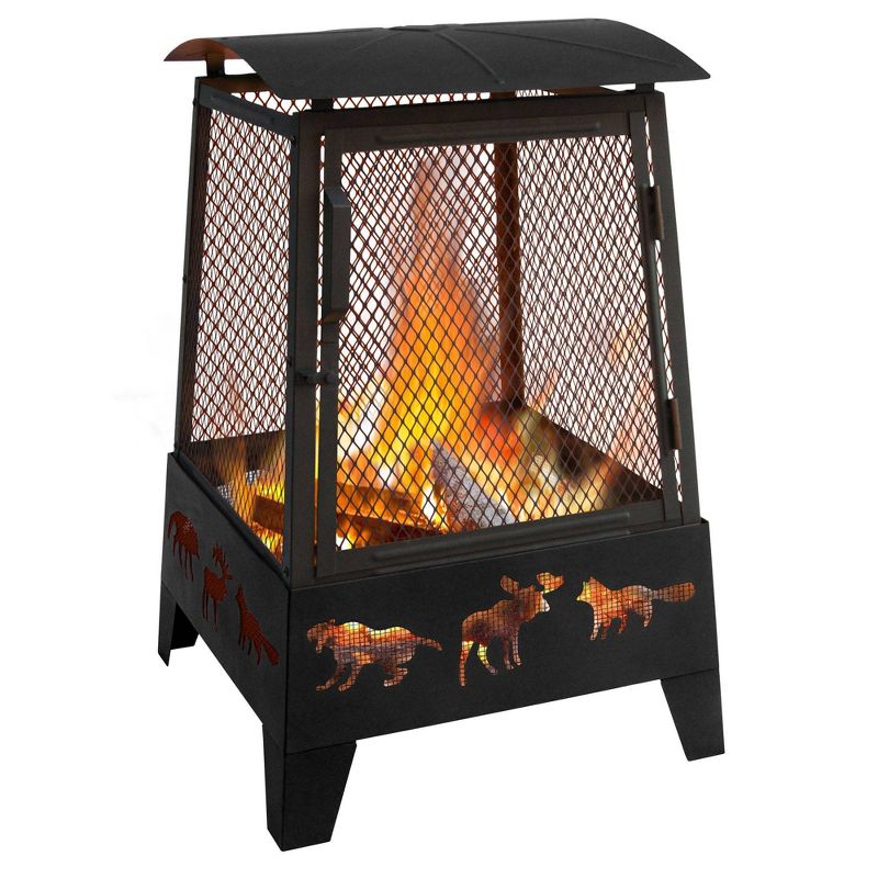 23" Haywood Wood Burning  Fireplace - Black - Landmann
