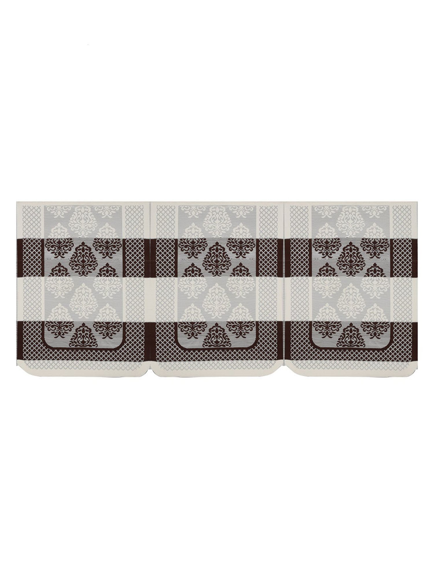 Romee Brown Polyester Printed Sofa Covers