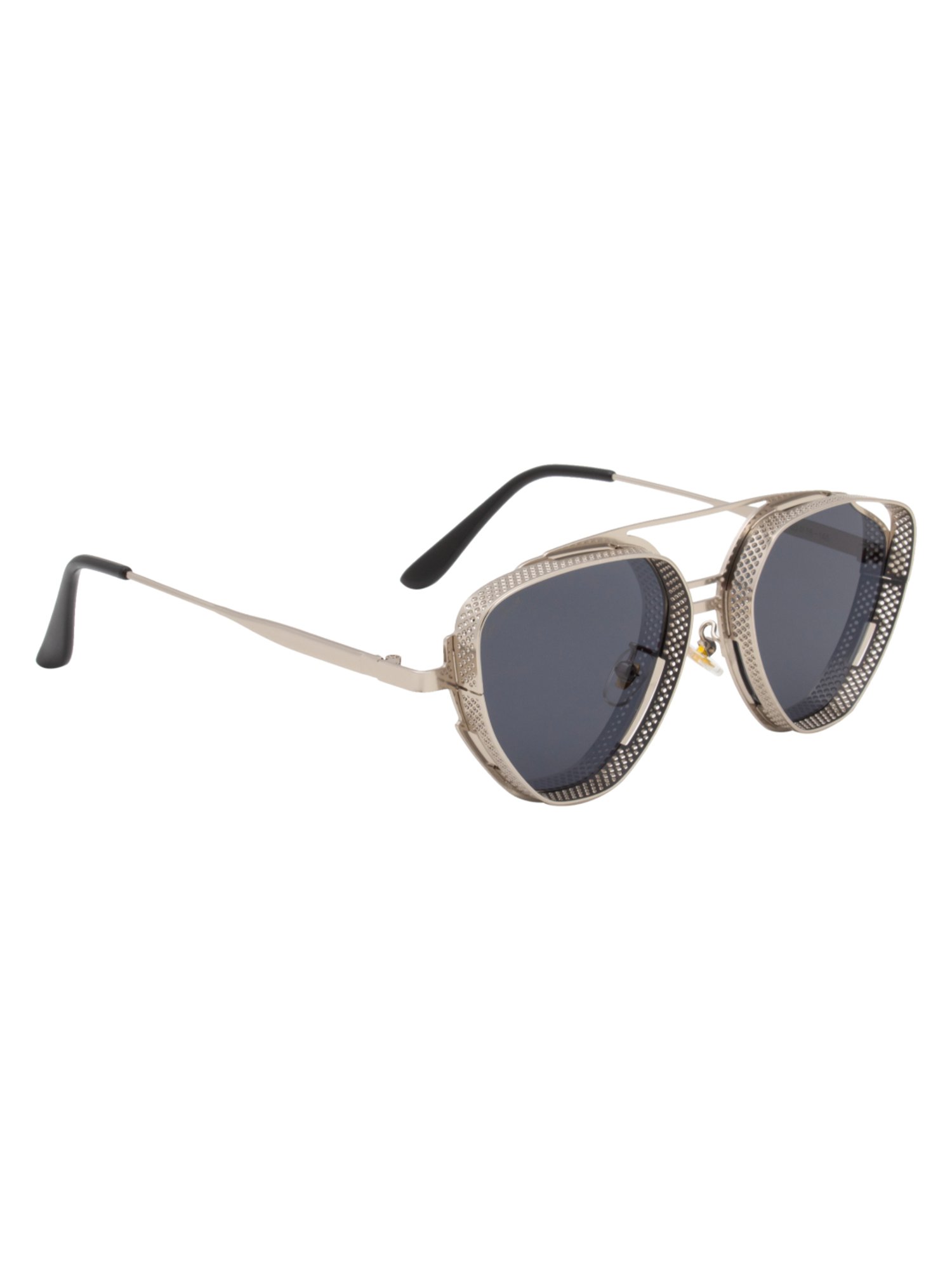 Ted Smith Grey Aviator UV Protection Unisex Sunglasses