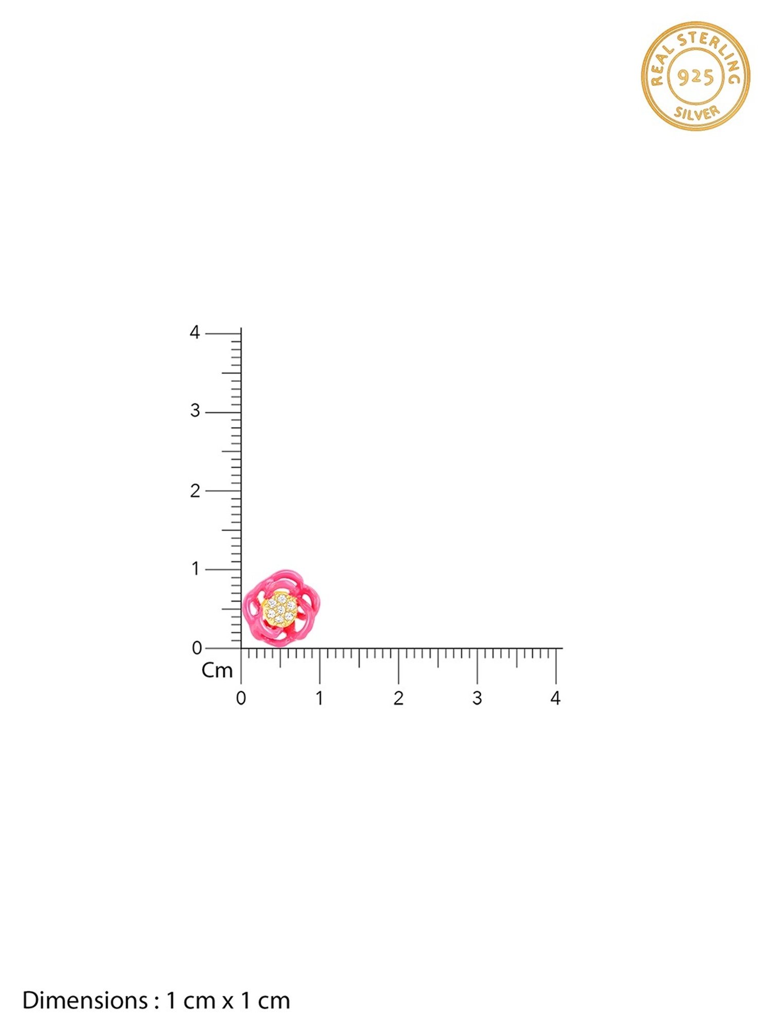 GIVA 925 Sterling Silver Bhumi Ebony Stud Earrings For Women