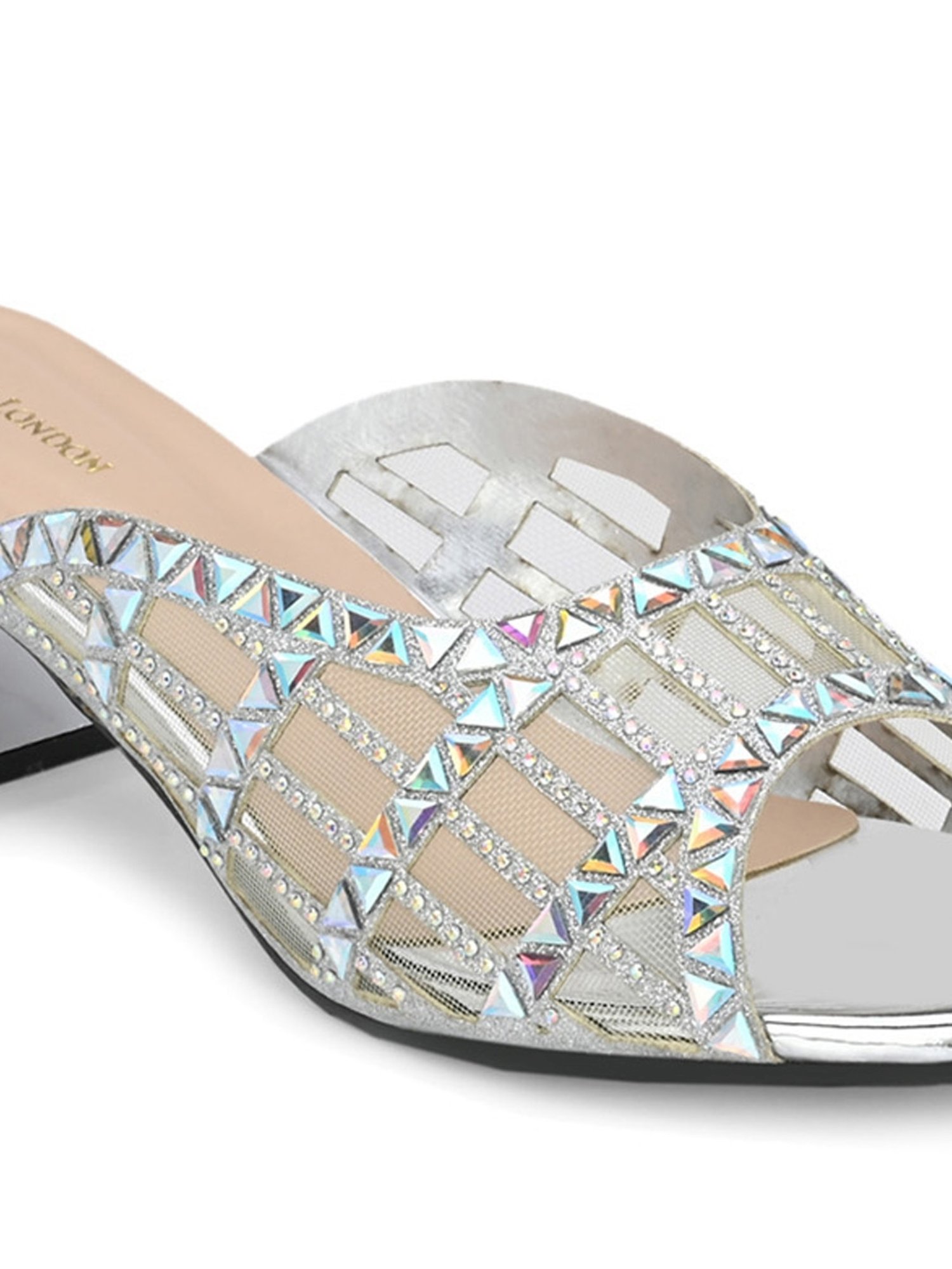 Clog London Women's Silver Casual Sandals