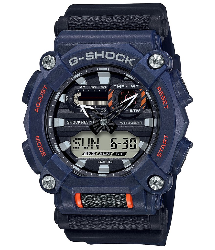 G-Shock Ana Digi Blue Resin Shock Resistant Watch