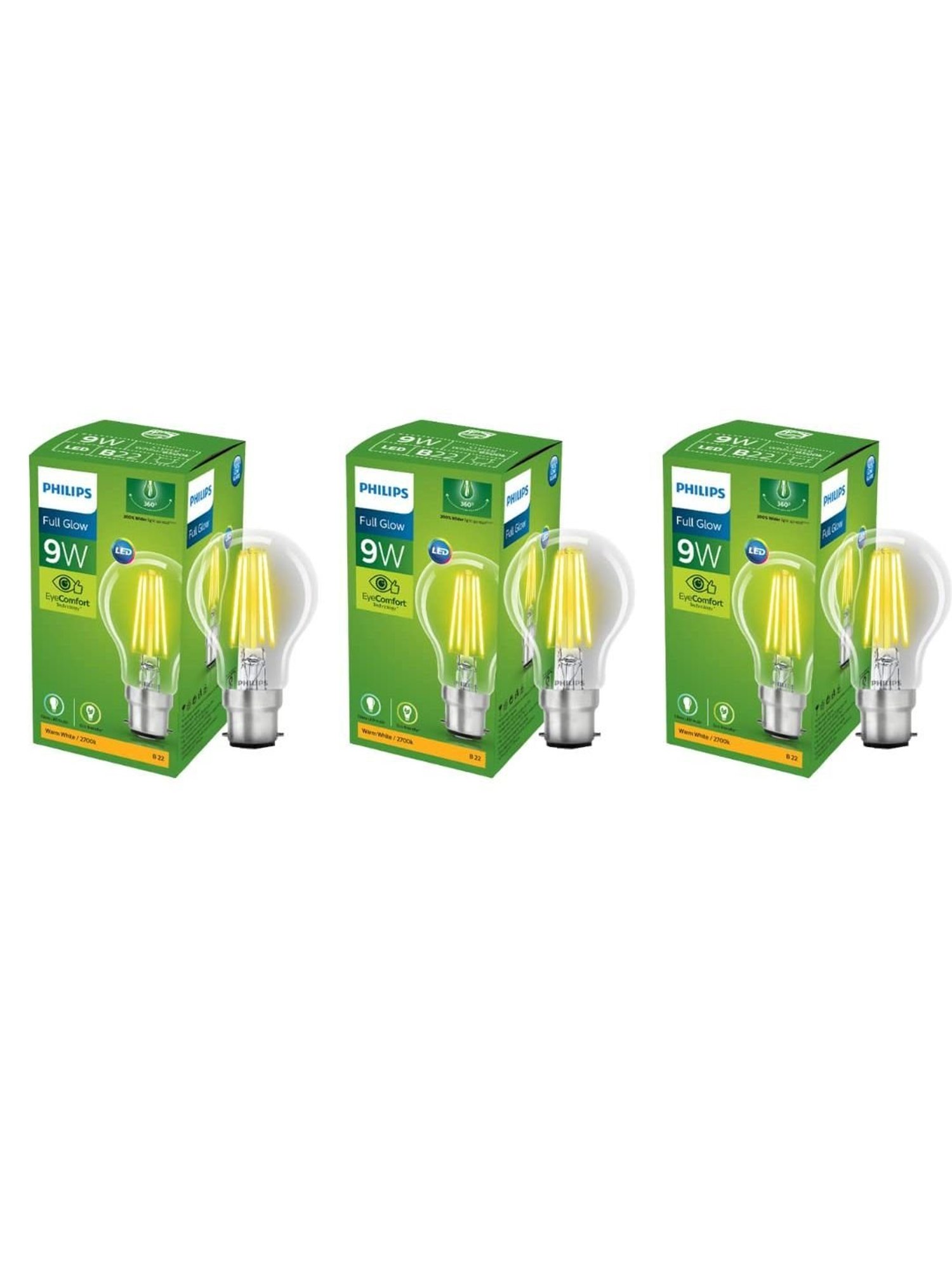 Eveready B22D 14W LED Bulb - Pack of 2 (3B65PB00014, White)