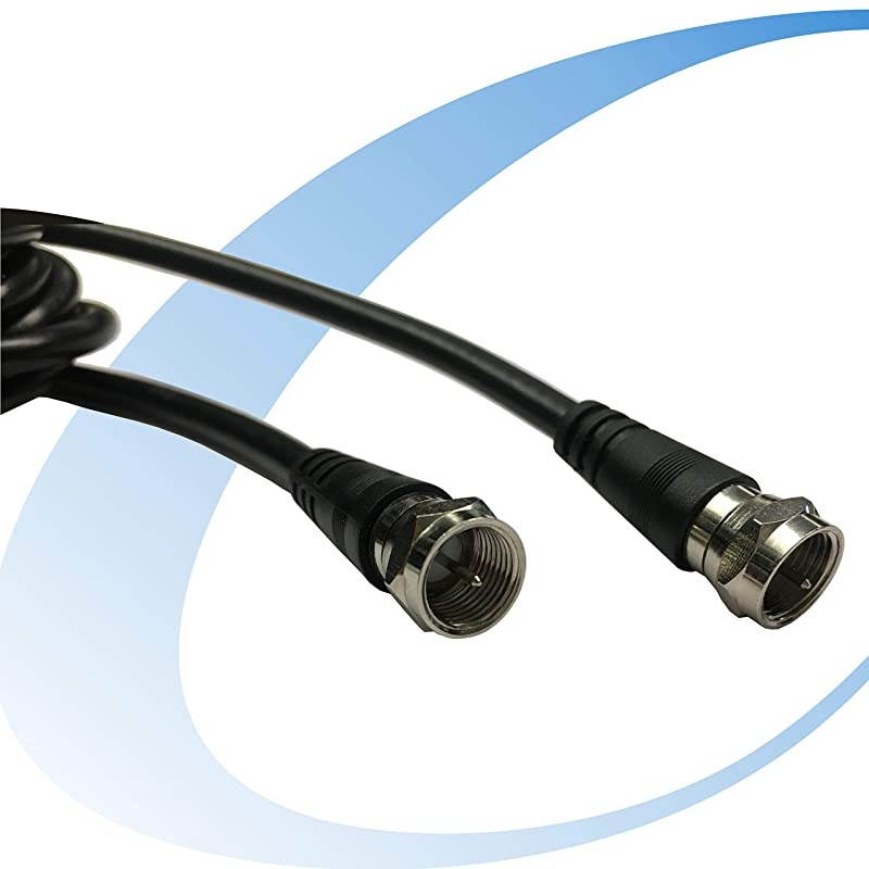 Coaxial TV Antenna Extension Cable with Coaxial Coupler to Extend Your Indoor Antenna15 feet