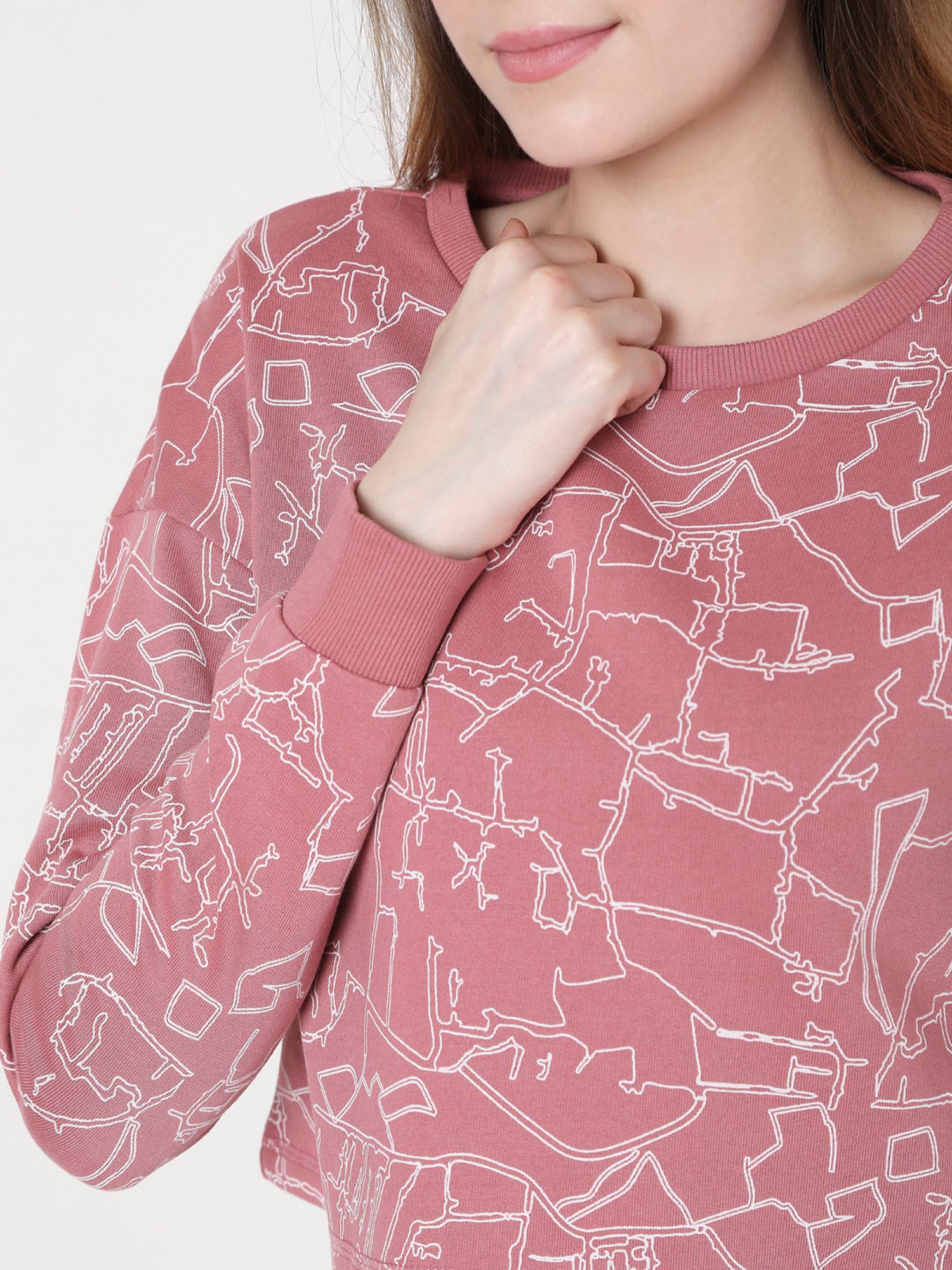 Vero Moda Mesa Rose Printed Sweatshirt