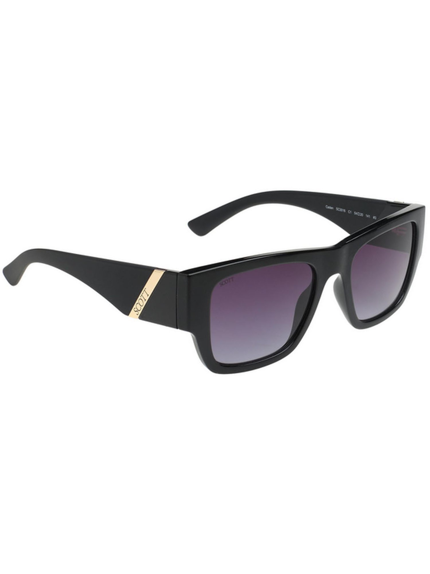 SCOTT Purple Wayfarer UV Protection Unisex Sunglasses