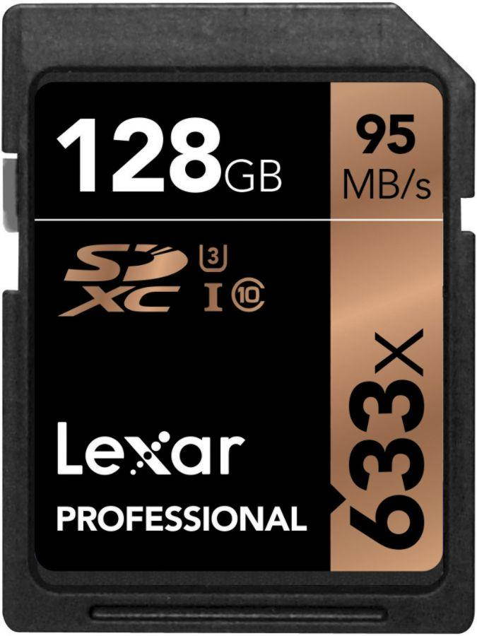 Lexar 128 GB Professional 633x SDHC/SDXC U1 #LSD128GCB1NL633