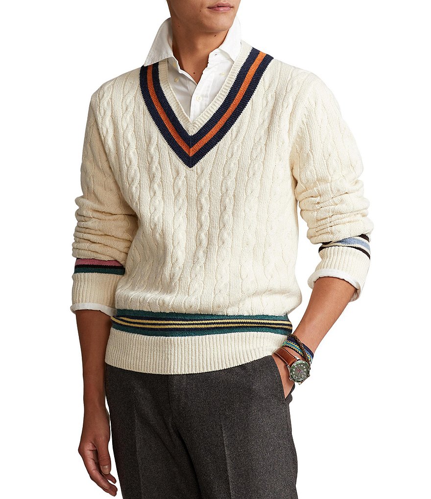 Polo Ralph Lauren Cotton-Cashmere Cricket Sweater