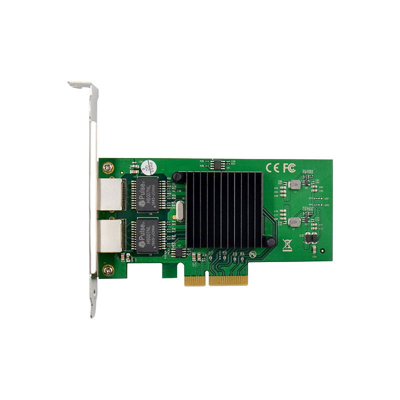 PCI-E X4 Intel82576 Network Interface Card Dual Gigabit Ethernet RJ45 Port for Desktop Computer