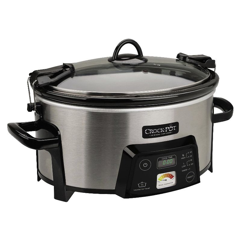 Crock-Pot 6qt Programmable Cook & Carry Slow Cooker Black SCCPVLF605-B
