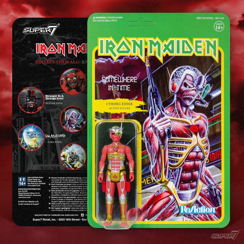Super7 ReAction Figures - Iron Maiden Cyborg Eddie (Somewhere In Time)
