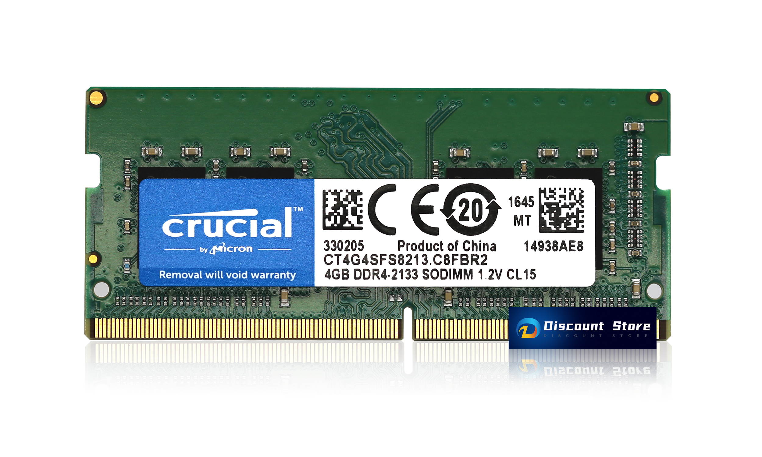 Crucial 4GB x1 DDR4 2133mhz CT4G4SFS8213.C8FBR2 SODIMM 1.2V CL15 Laptop Memory RAM