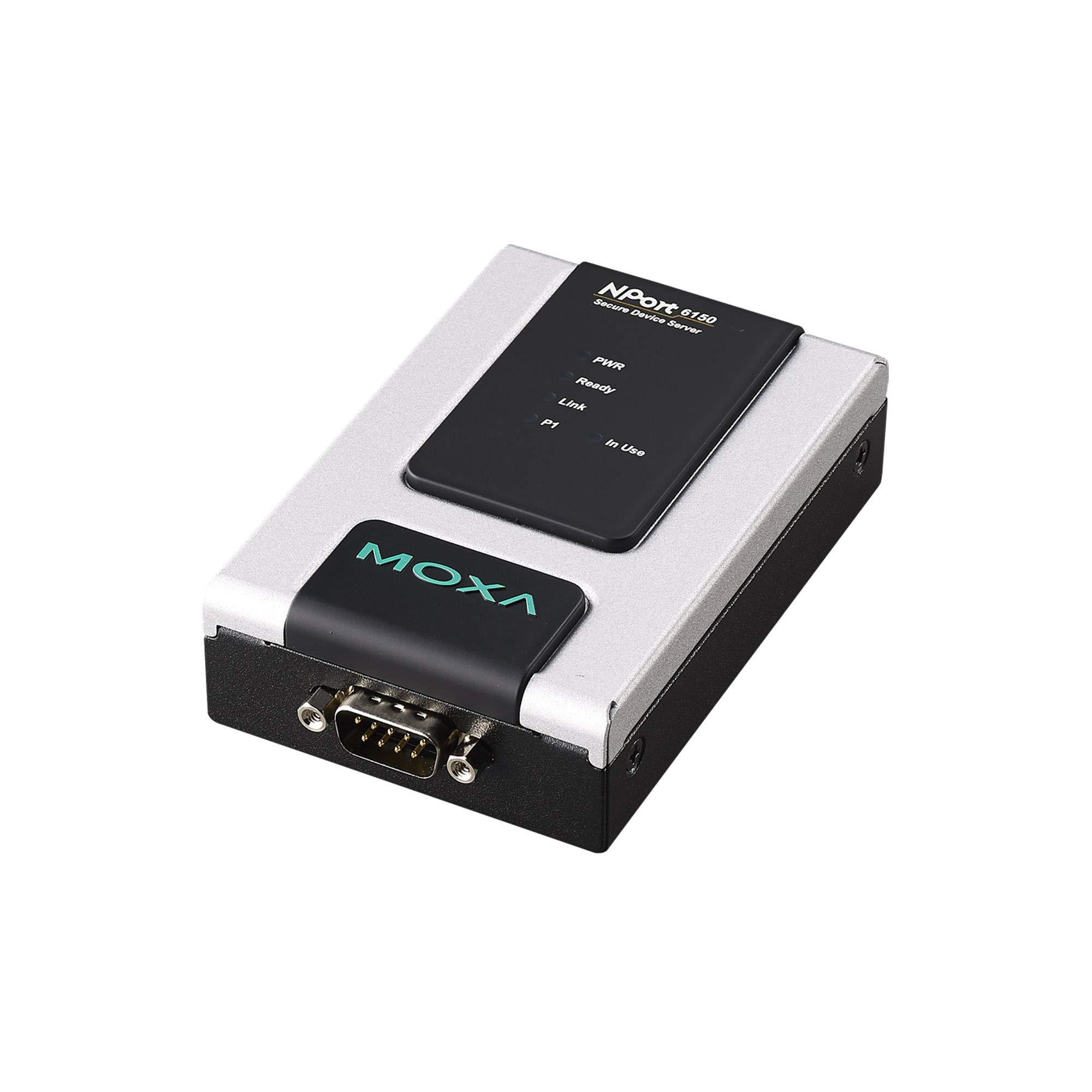 MOXA NPort 6150 -1 Port RS-232/422/485 Secure Device Server, 12-48V, w/ Adapter