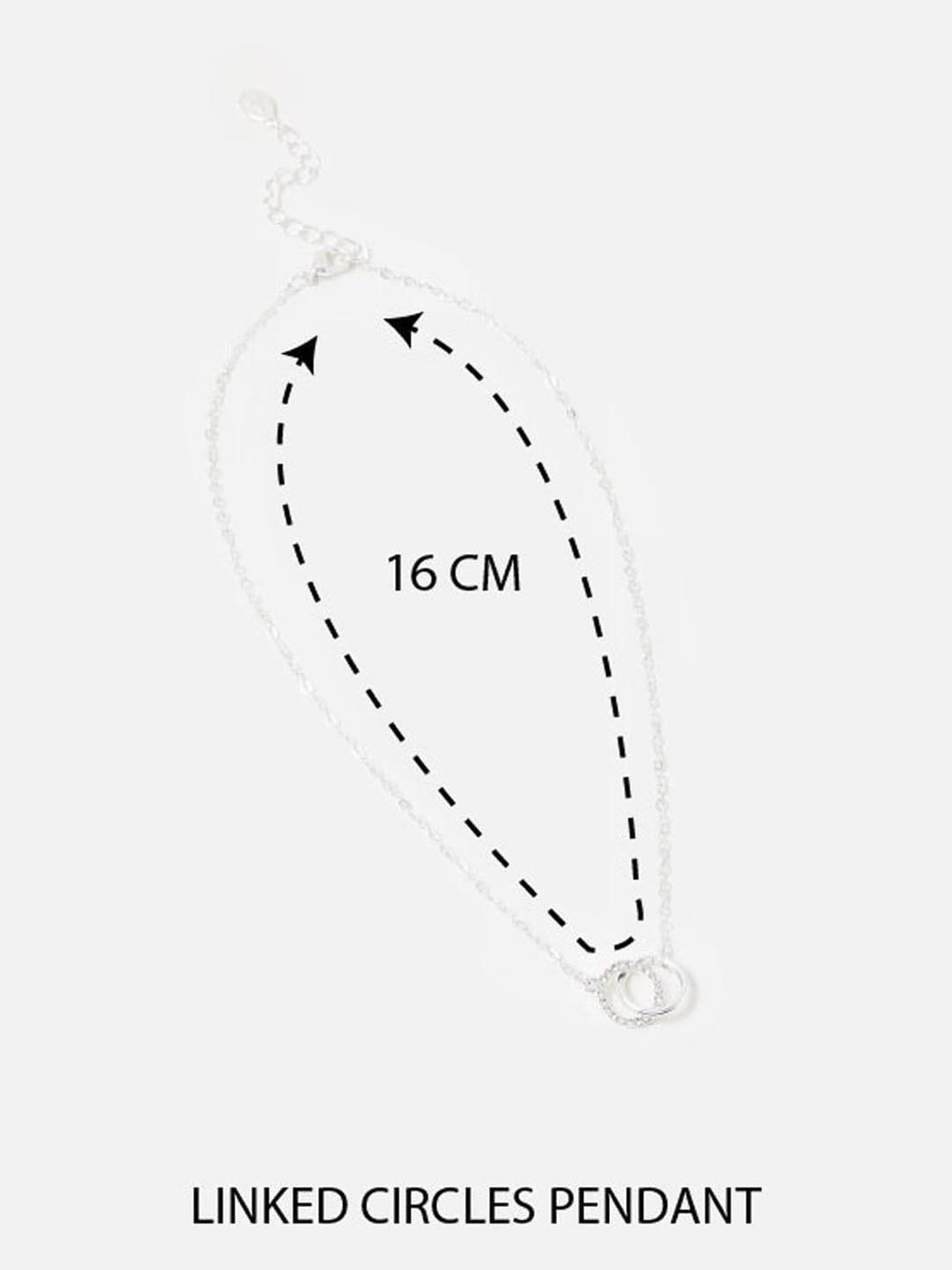 Accessorize London Circles Silver Alloy Casual Necklace