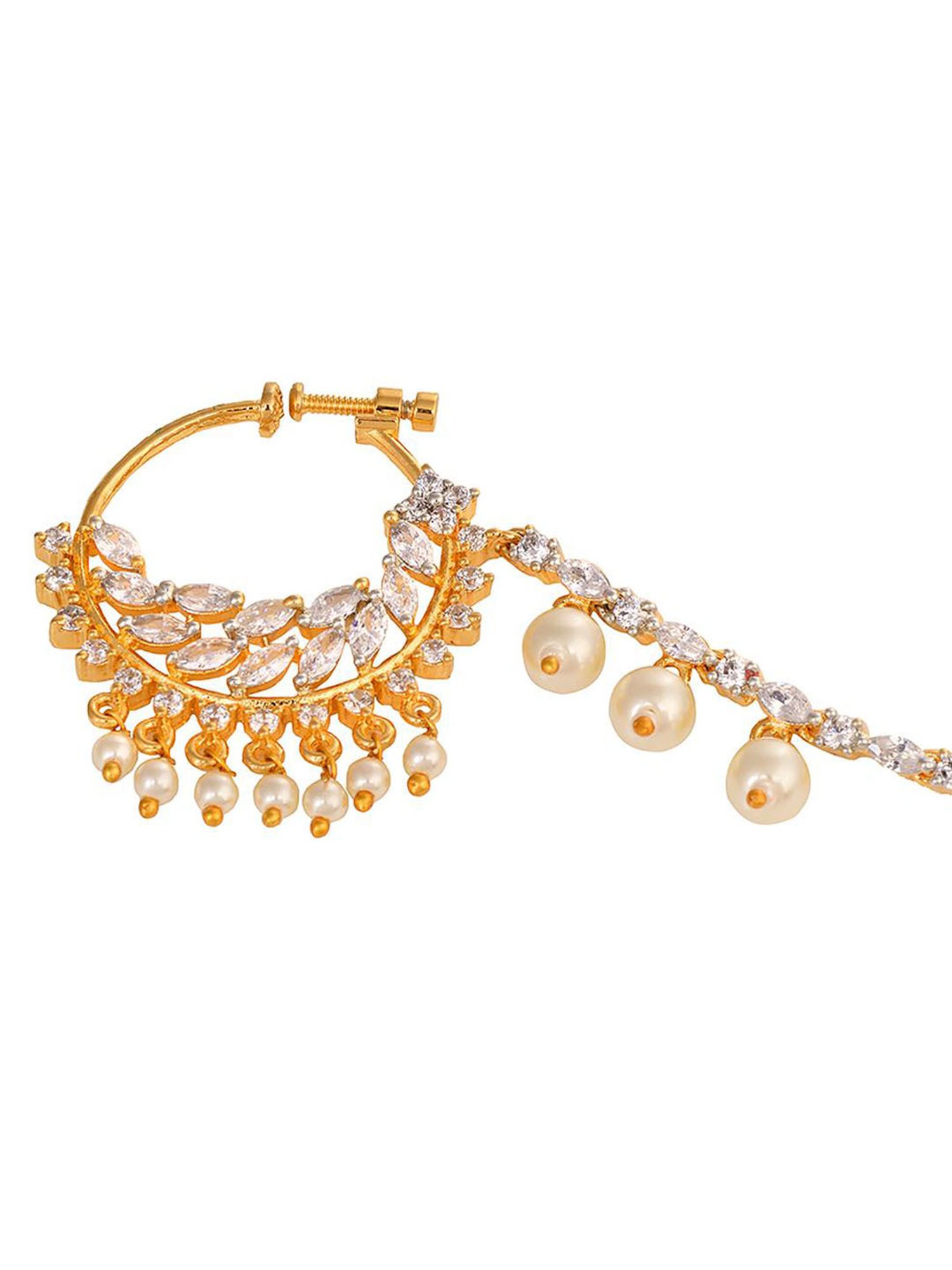 Teejh Aahna Silver Nose Ring