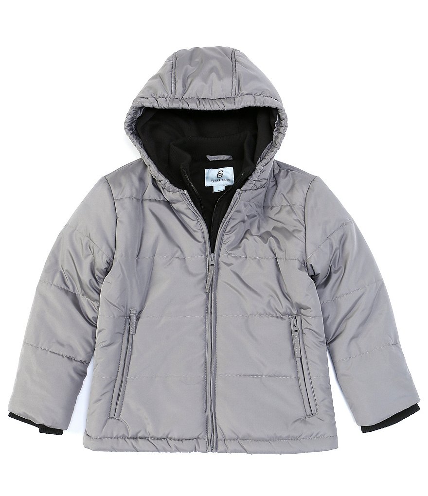 First Wave Big Boys 8-20 Brown Pleather Moto Jacket