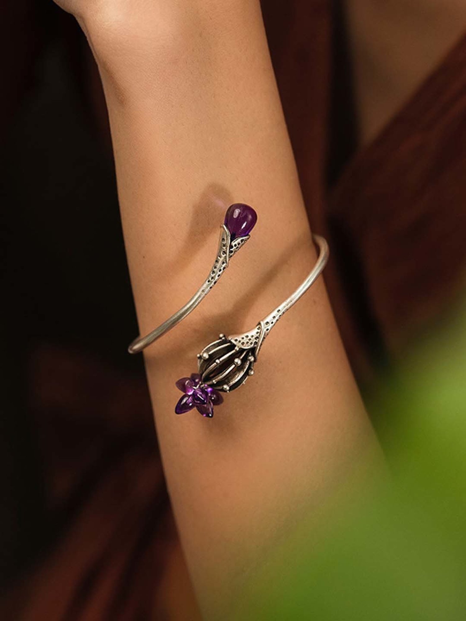 Shaya 92.5 Sterling Silver Latispinus Bloom Bracelet for Women