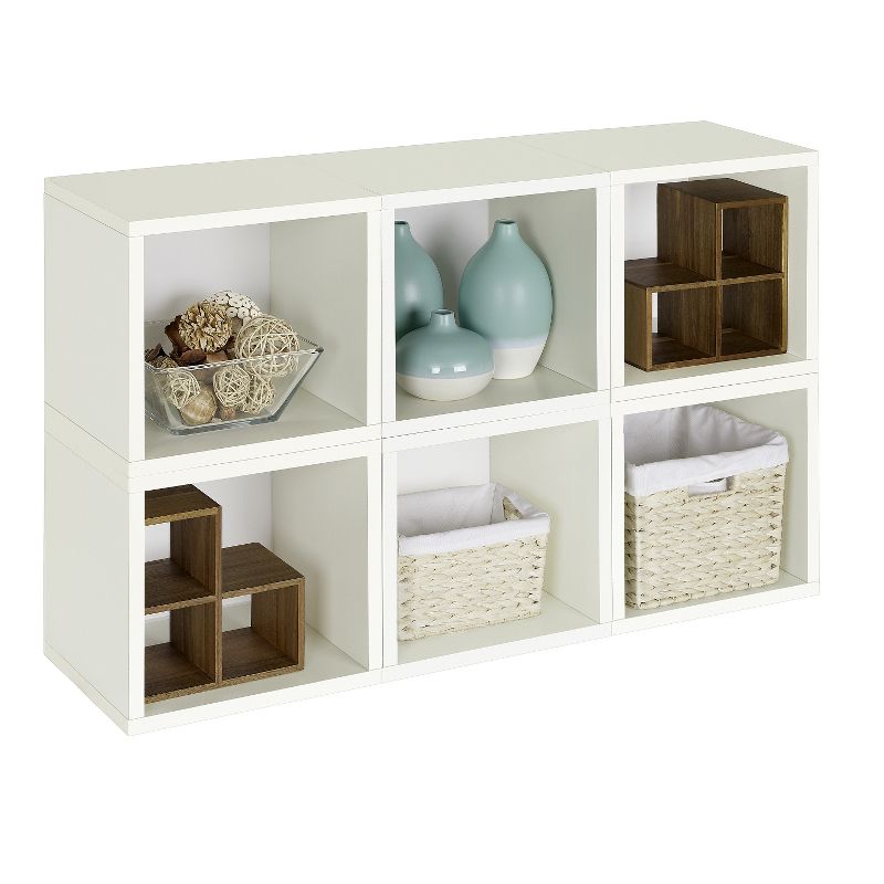 IRIS Tachi Series Modular Wood Stacking Storage Drawer Box Cabinet Cube, Gray