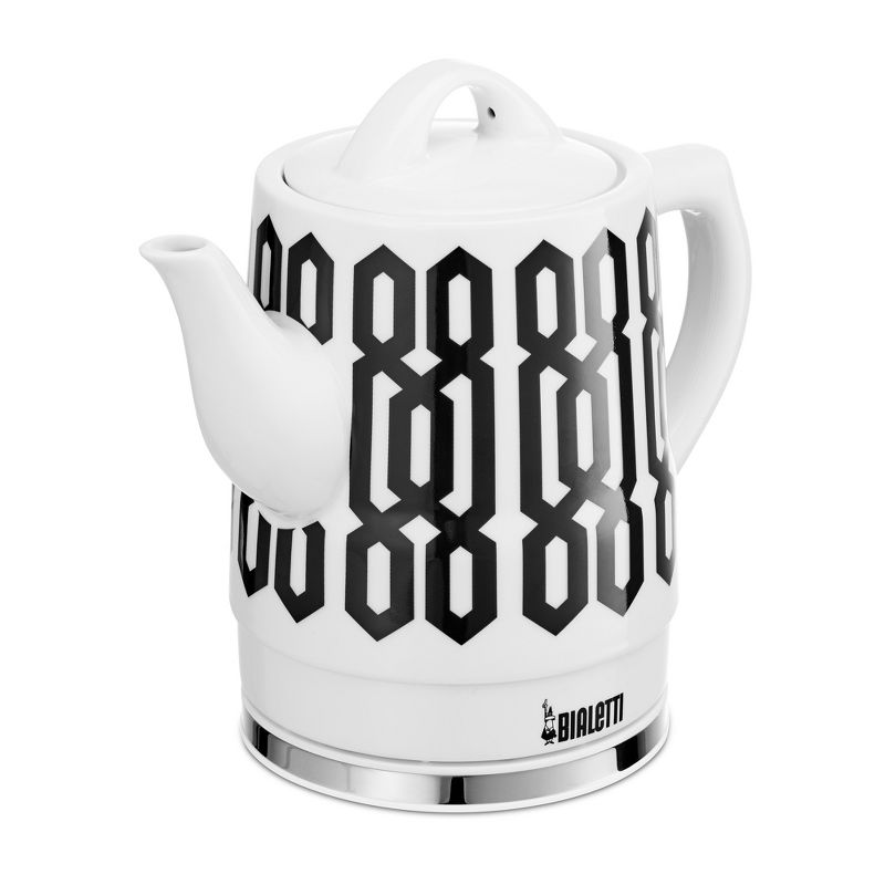 Bialetti 1.5 Liter 1350 Watt Ceramic Cordless Electric Kettle, Trellis Pattern