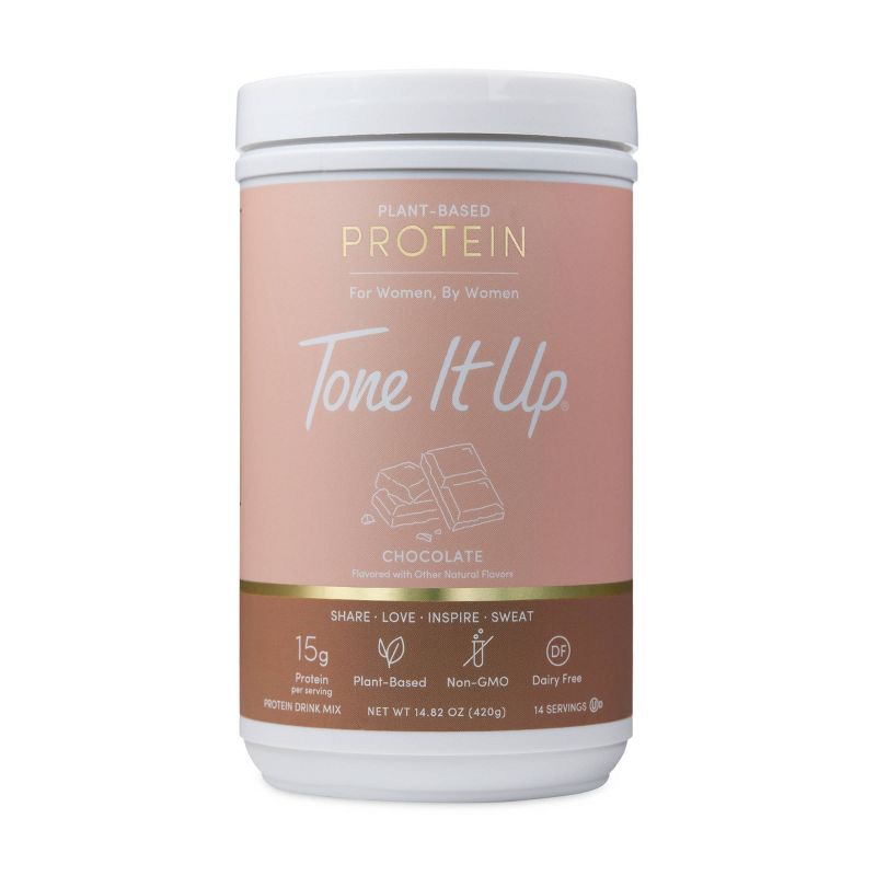 Tone It Up Plant-Based Protein Powder - Chocolate - 14.82oz