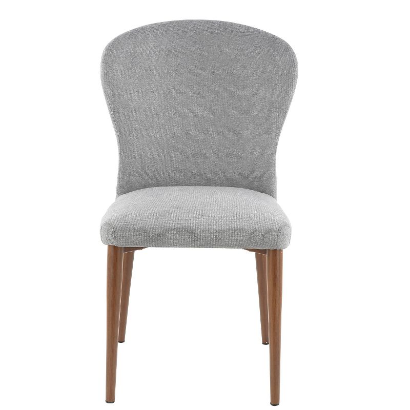 Set of 2 York Dining Chair Gray - Poly & Bark