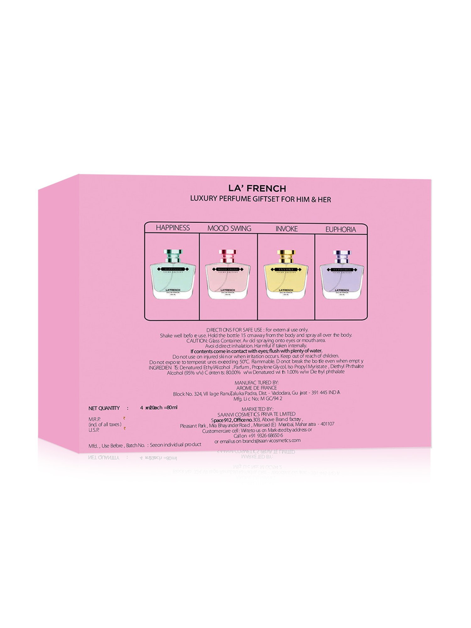 La French Mood Edition Happiness Euphoria Invoke Mood Swing Perfume Gift Set