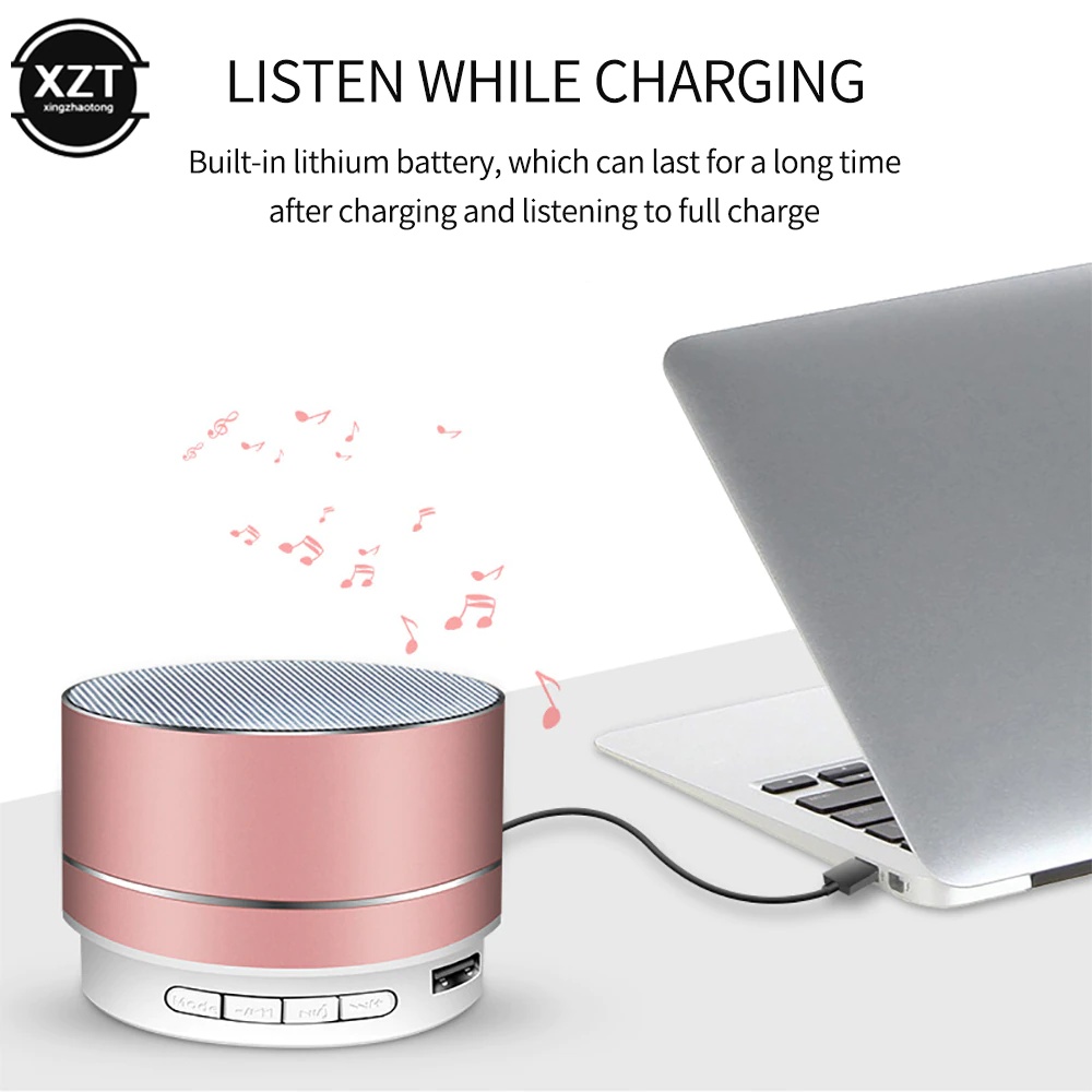 Rechargeable Portable Bluetooth 3.0 Mini  Speaker Music Audio for Phone MP3 TF USB AUX Stereo Sound Speaker AUX Audio Player