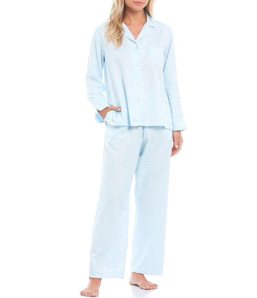 Lauren Ralph Lauren Classic Notch-Collar Sateen Coordinating Pajama Set