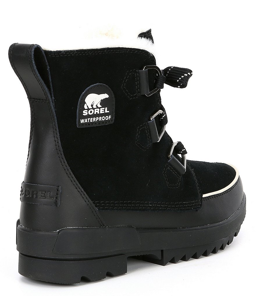 Sorel Tivoli IV Faux Fur Collar Waterproof Suede Lug Sole Winter Booties