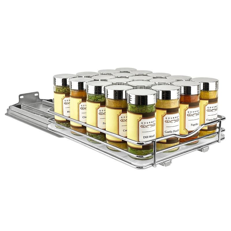 Lynk Professional 8" Wide Slide Out Spice Rack Upper Cabinet Organizer