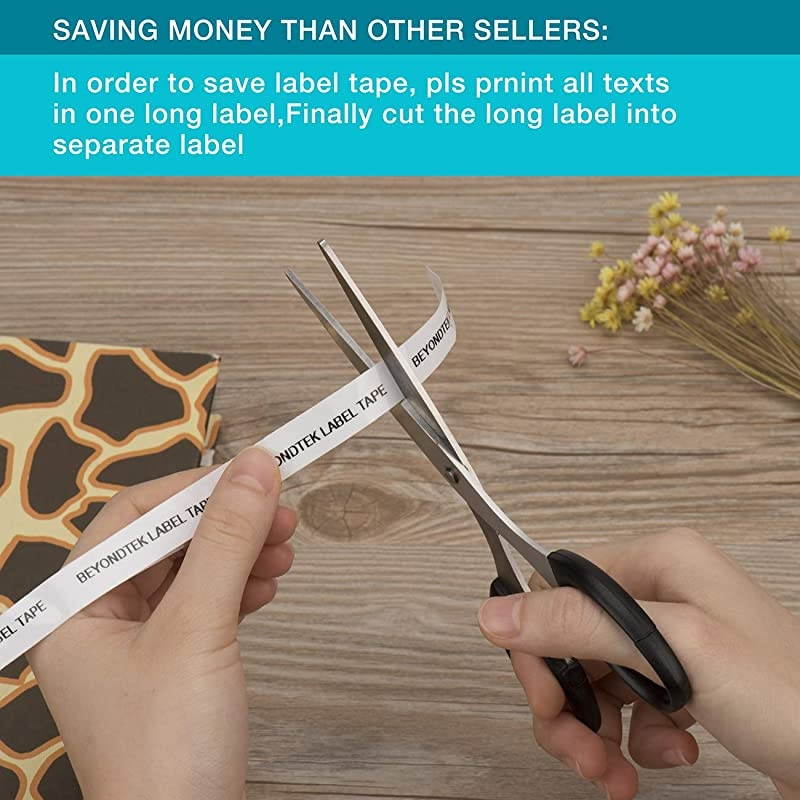 Compatible Label Tape Replacement for Brother PTH110 Tape TZE Tape 12mm 047 Laminated White for Brother PTouch PTD210 PTH100 PTD400 PTD600 Cube Label Maker Tape 262 Feet 8M 5Pack