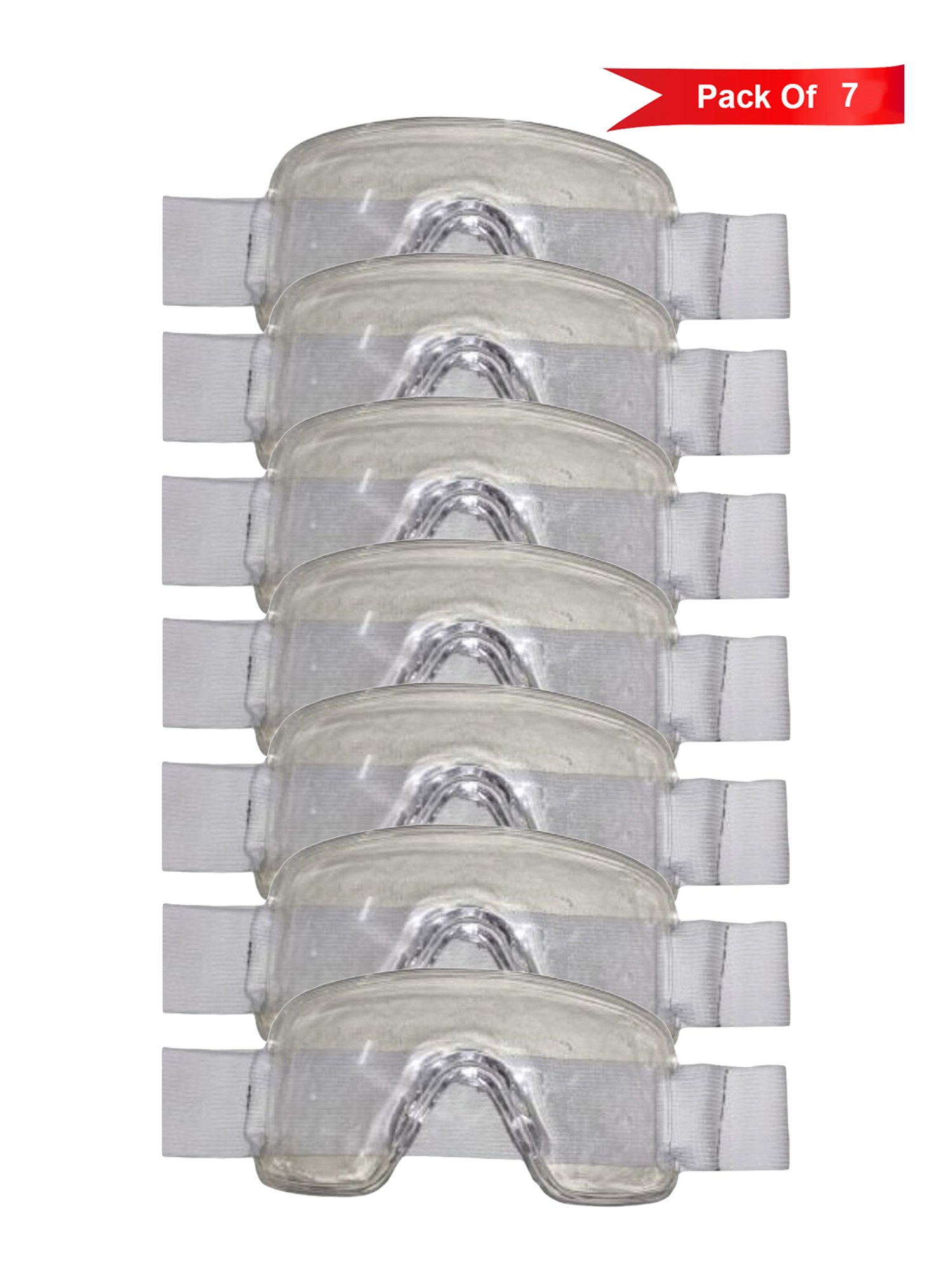 Globex Transparent Safety Eye Protectors - Pack of 7