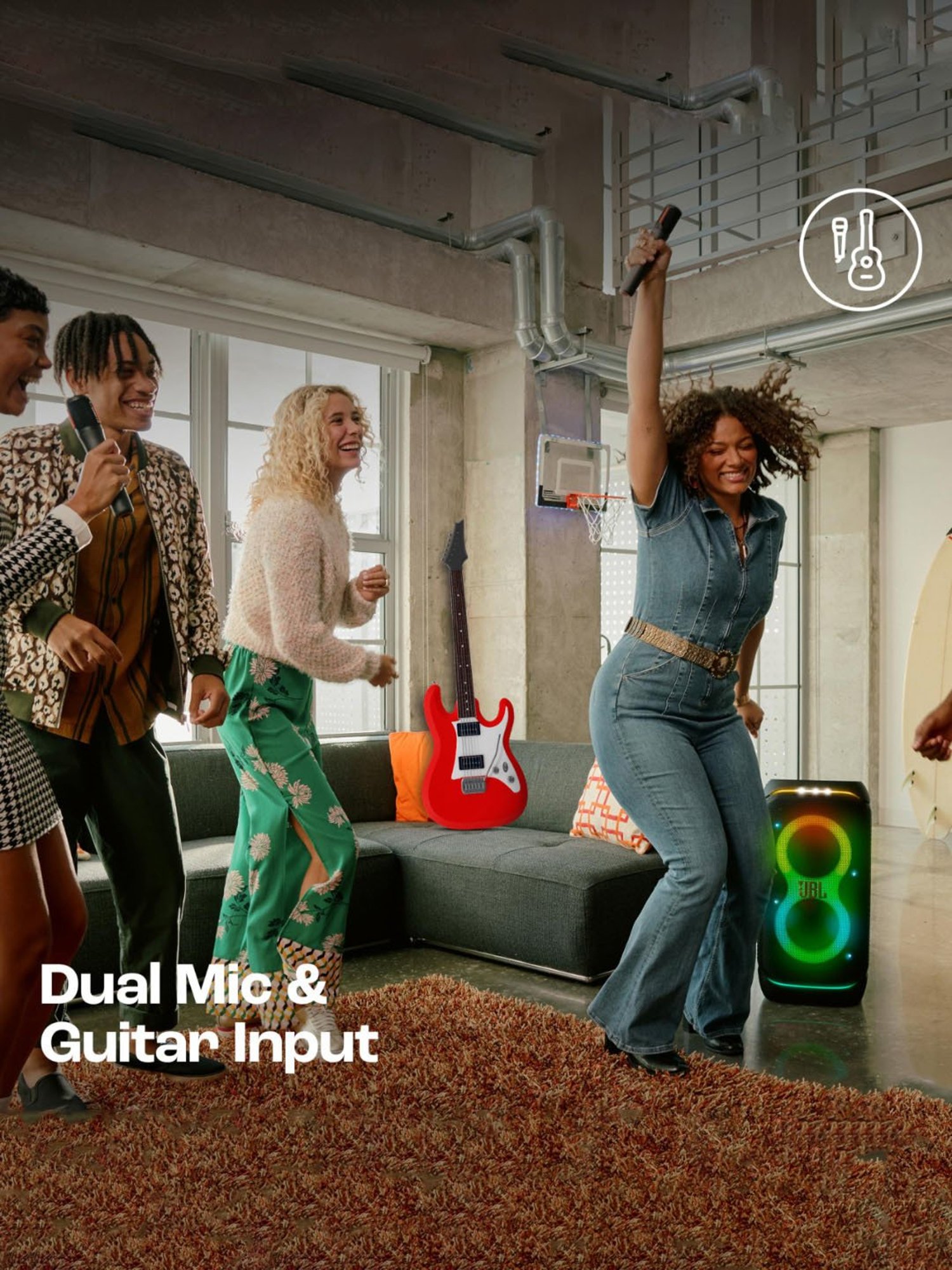 I Kall IK005 Bluetooth Tower Speaker (Brown)