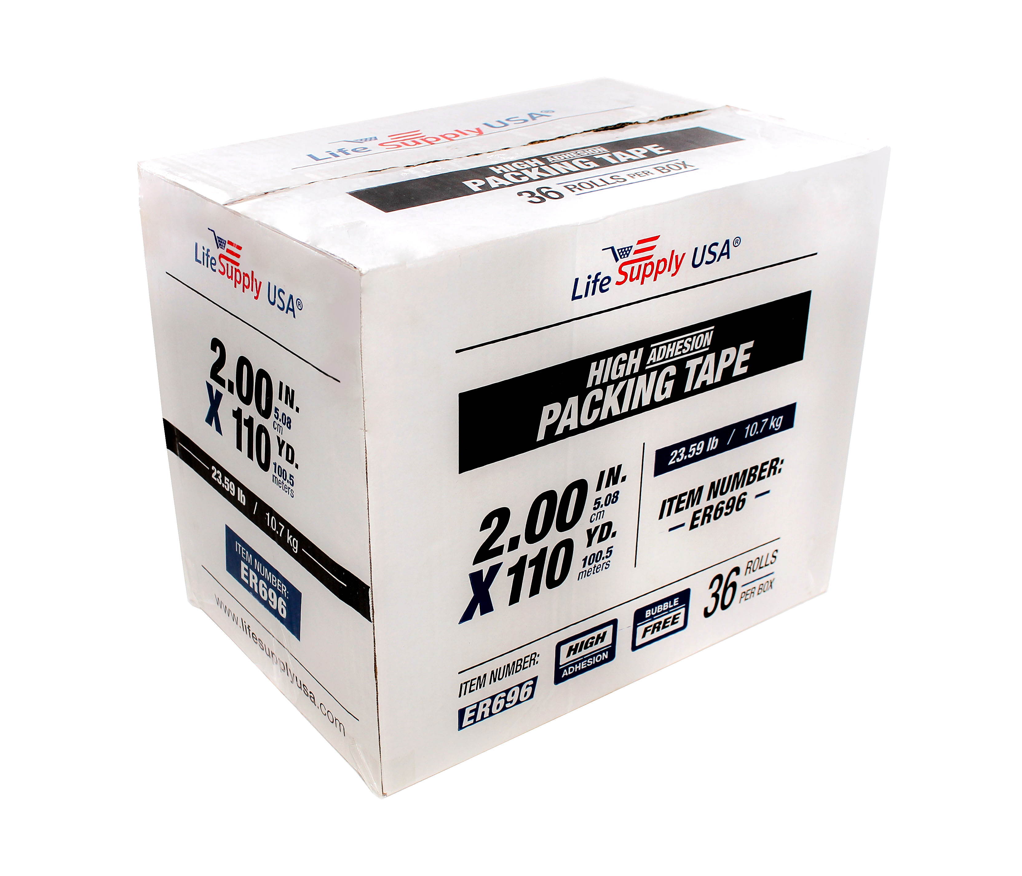 72 Rolls Heavy Duty Packing Tape Shipping Moving Storage Transparent Bubble Free Adhesive Box Carton Packaging Seal 2" x 110 Yards 2.0 mil