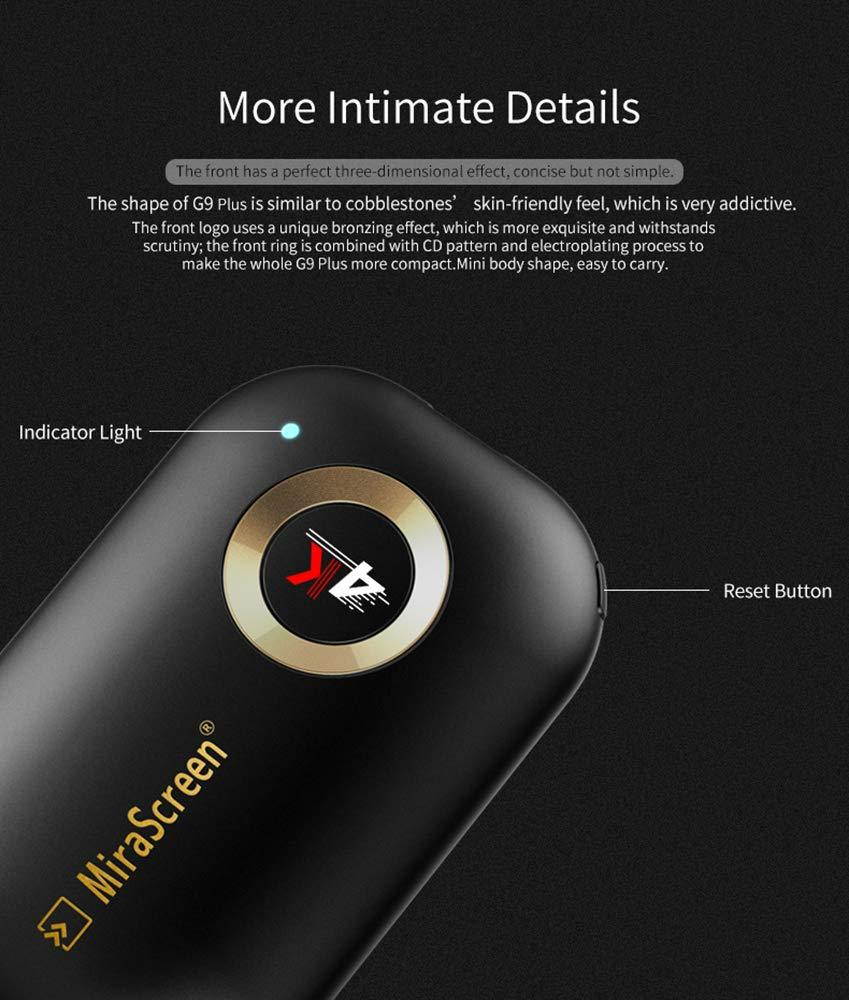 Screen Mirroring Adapter for TV, MiraScreen G9 Plus 5G 4K Wireless Display Dongle for PC Tablet Phone to TV Projector Monitor