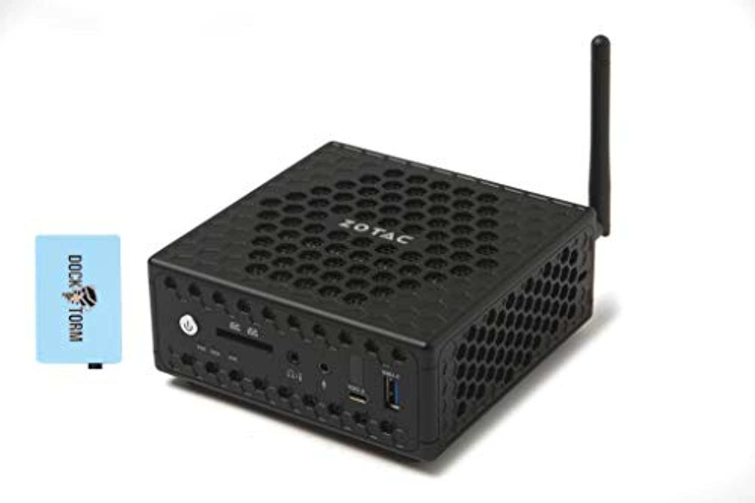 ZOTAC ZBOX CI325 Nano Home and Business Desktop Mini (Intel Celeron N3160 4-Core, 4GB RAM, 500GB HDD (2.5), Intel HD, WiFi, Bluetooth, 2xUSB 3.0, 1xHDMI, 1 Display Port (DP), Win 10 Pro) with Hub