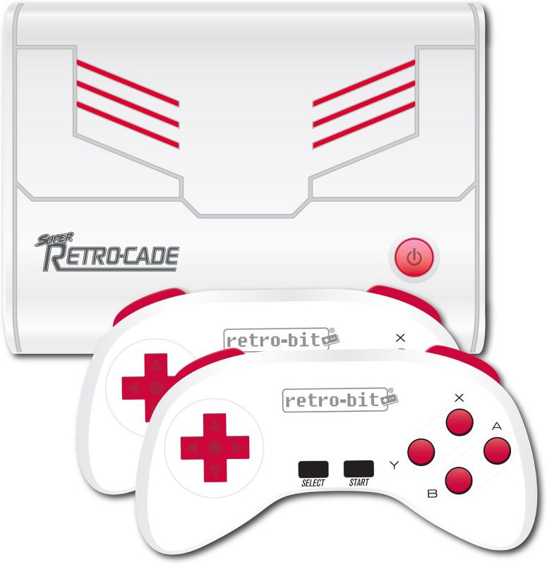 Retro-Bit Super Retro-Cade Plug and Play Retro Game Console v1.1 Builtin over 90 Games: Mega Man 2, Double Dragon, Final Fight, Bad Dudes, R-Type, R-Type II, and more.