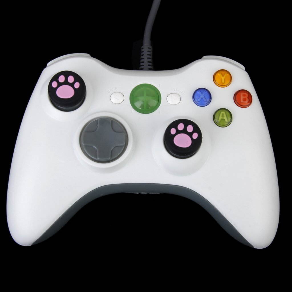 Vivi Audio&reg; Thumb Stick Grips Cap Cover Joystick Thumbsticks Caps For PS4 XBOX ONE XBOX 360 PS3 PS2 Pink Cat Dog Paw 4pcs