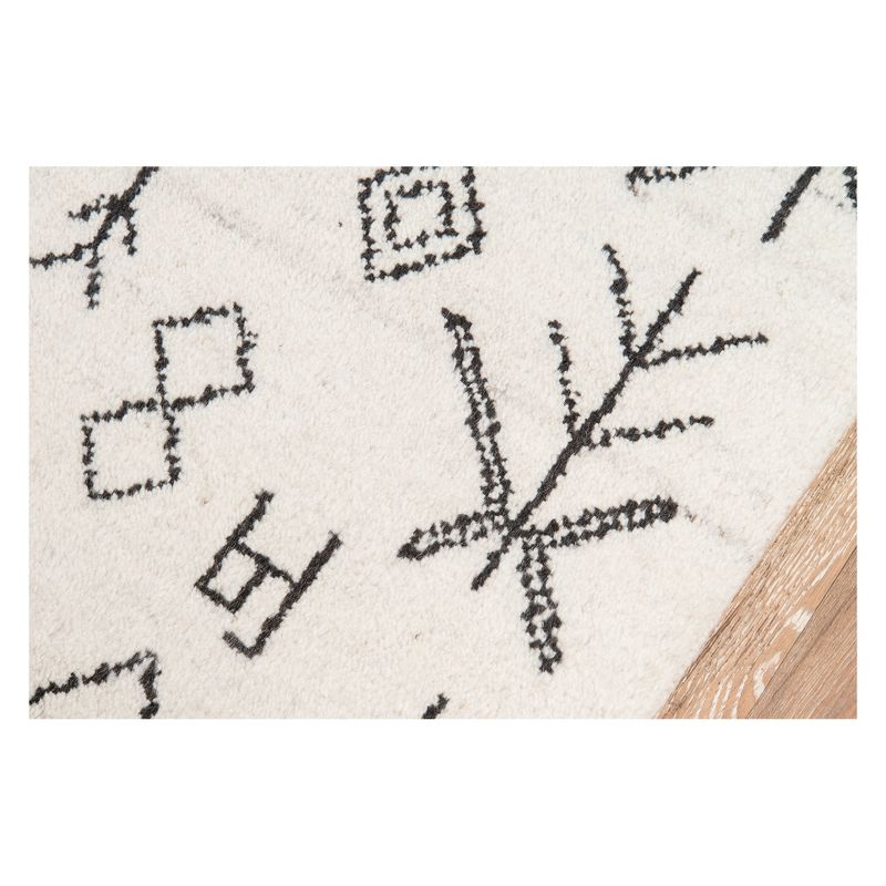 3'6"x5'6" Geometric Knotted Accent Rug Natural - Momeni