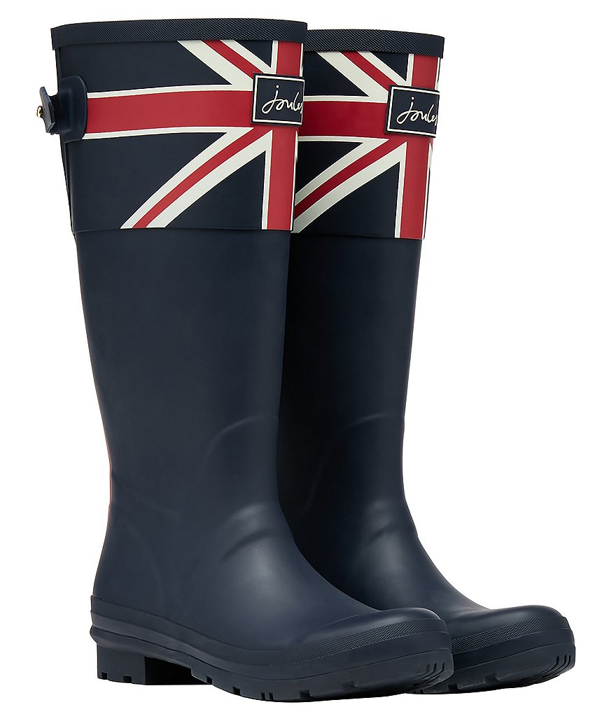 Joules Welly Union Jack Print Rain Boots