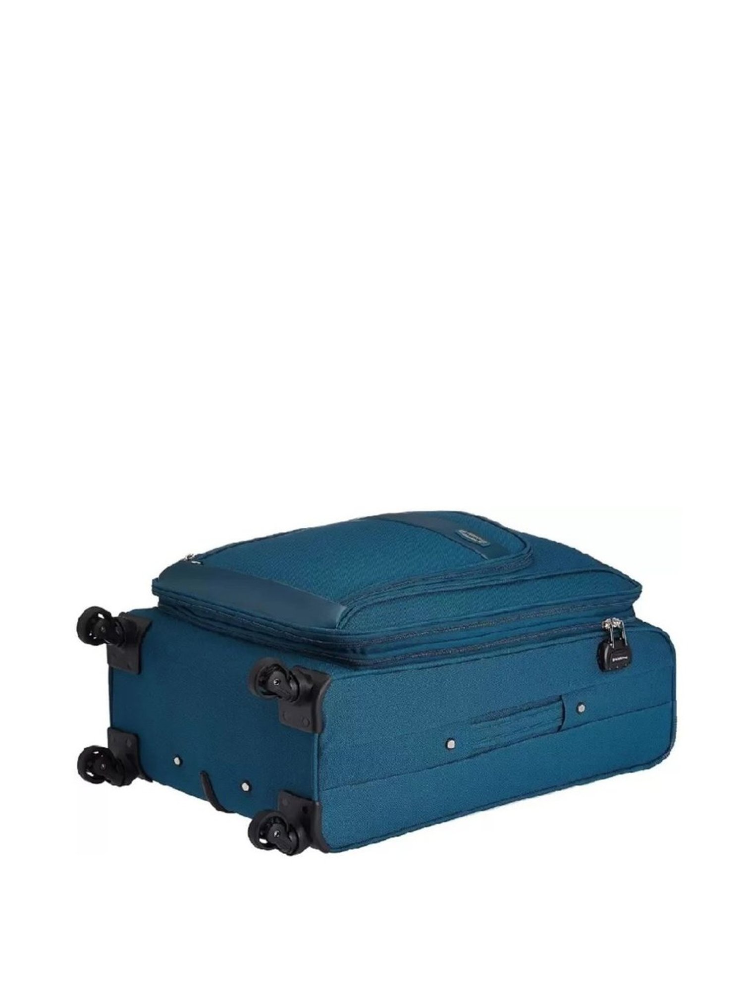 Aristocrat Veyron Str Blue Solid Soft Large Trolley Bag - 34 Cm