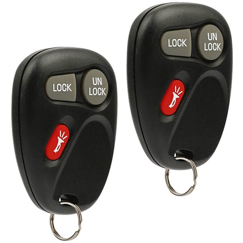 2002 Key Fob Keyless Entry Remote fits Cadillac Escalade/Chevy Avalanche S10 Silverado Suburban Tahoe/GMC Sierra Sonoma Yukon (KOBLEAR1XT, 15042968), Set of 2