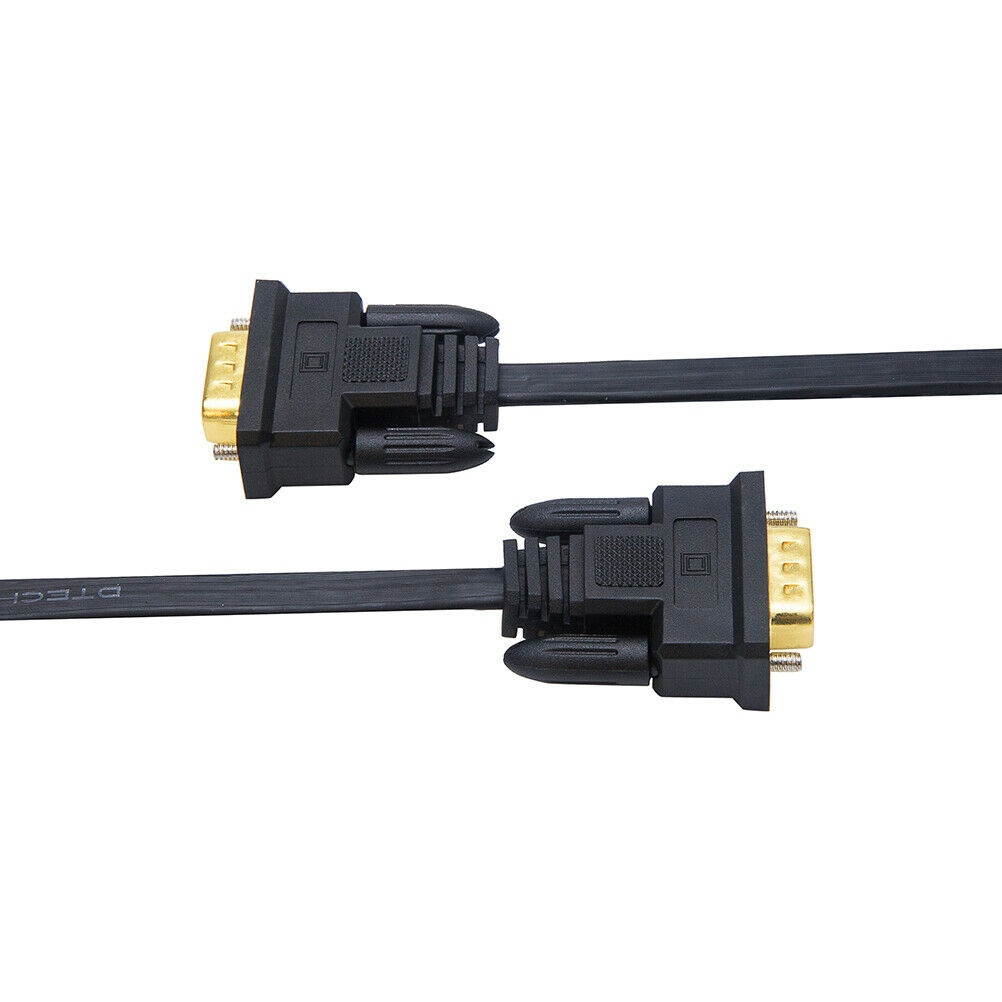 15 ft Long VGA Cable Male to Male SVGA Monitor Cord Slim Computer Wire 5m