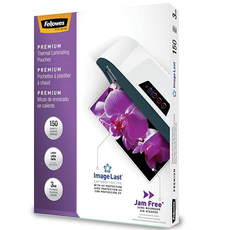 Thermal Laminating Pouches ImageLast Jam Free Letter Size 3 Mil 150 Pack 5200509Multicolor