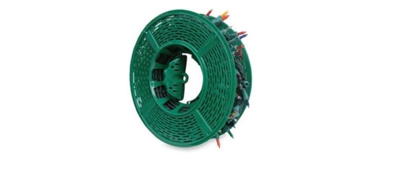 Northlight 8.5" EZ-Roll Small Green Christmas Light Storage Reel with Center Handle