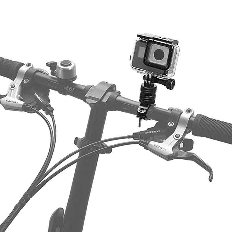 Bike Handlebar Mount Camera Holder Aluminium 360 Degree Rotation Motorcycle Mounts Seatpost Mount for GoPro Hero876 543+3 AKASO DJI Osmo Action SJCAM and Other Sports Cameras